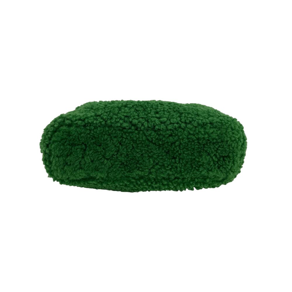 MANSUR GAVRIEL Mini Cloud Clutch Bag in Emerald Shearling - Picture 10 of 13